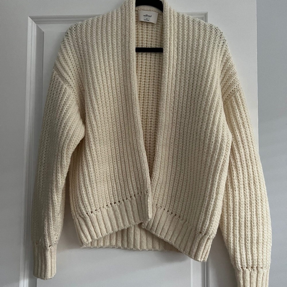 Aritzia Wilfred Jillian Cardigan - Off White Color